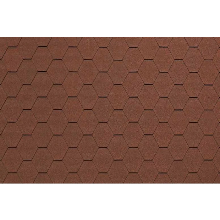 Гибкая черепица Тегола Comfort Вест Темно-красный