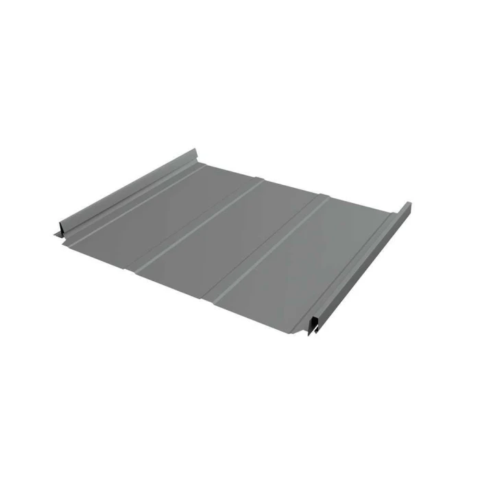 Фальцевая кровля Кликфальц Grand Line 0,5 GreenCoat Pural BT, matt RR 22 Транспортный Серый