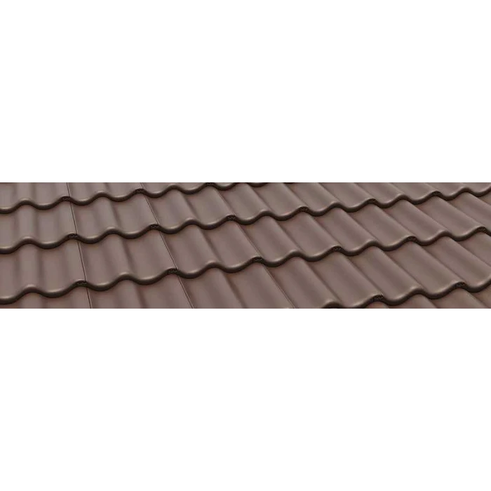 Цементно-песчаная черепица Braas Протектор Коричневый